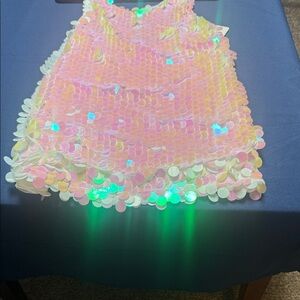 Iridescent Sequin Tank Top